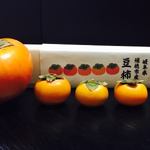 豆柿と普通サイズの柿